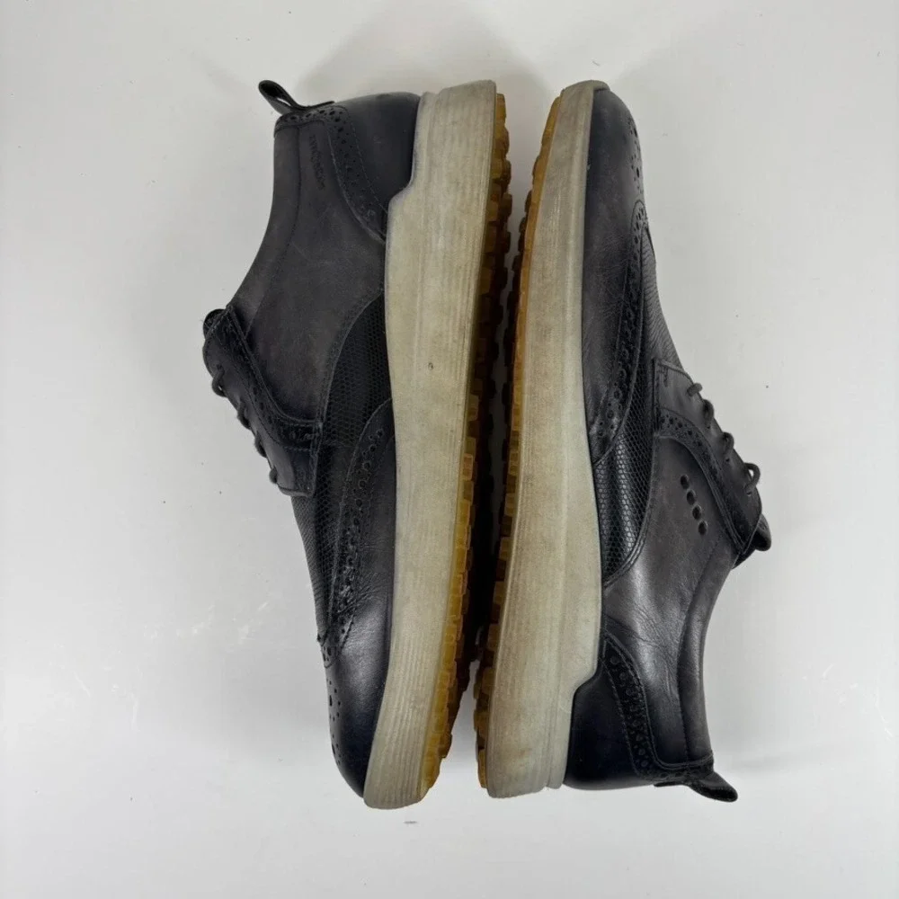 ECCO S-Classic Men's US‎ 9 Magnet Leather Brogue Wingtip Spikeless Golf Shoes